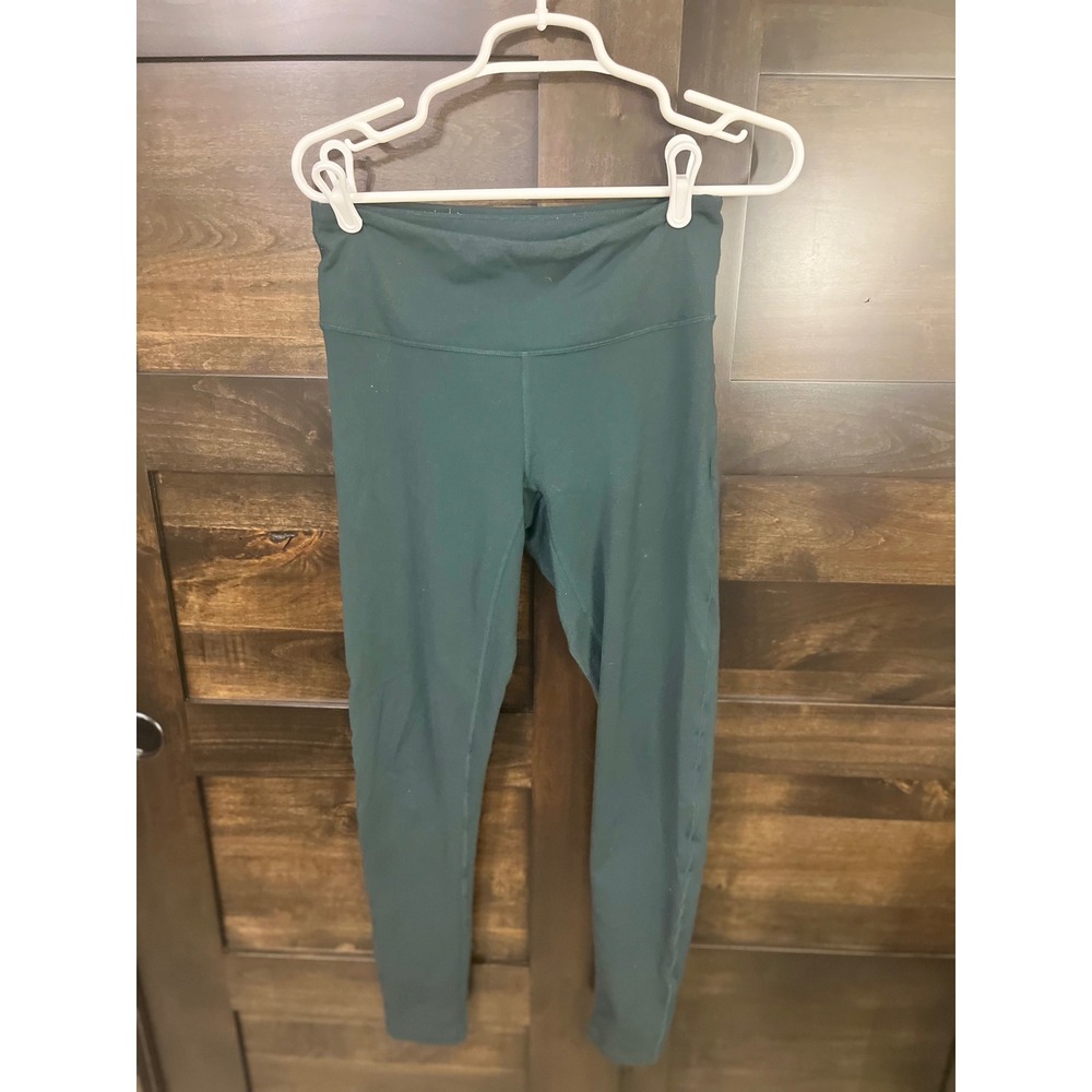 Prana Womens Forest Green High Waisted Yoga Leggings Size Medium Athleisure